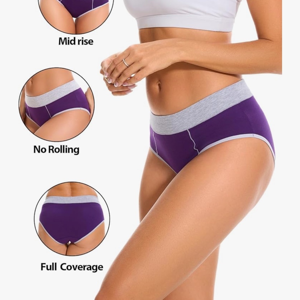 Women's Cotton Blend Hipster Briefs-Multicolor (5-Pack) - Picture 5 of 5